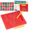 GIBOHOM Magnettafel Kinder, Magnetische Zeichenbretter, Magnetspiel Kinder, Magnetisches Stahlkugel Zeichentafel mit Stift Magnetspiel Magnet Spielzeug Reisebeschäftigung für Kinder Ab 3 Jahre