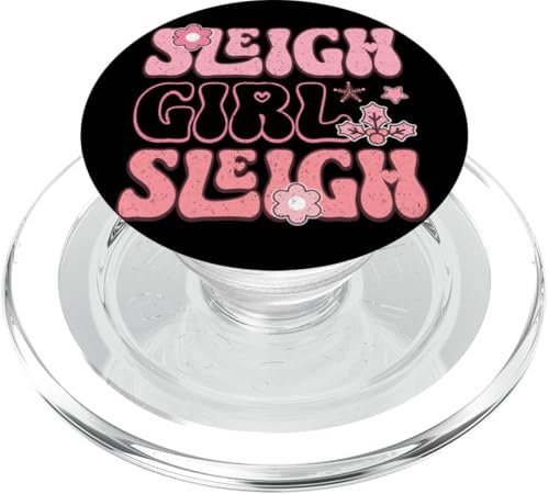 Schlittenmädchen Schlitten Urlaub Fröhliche Stimmung PopSockets PopGrip für MagSafe