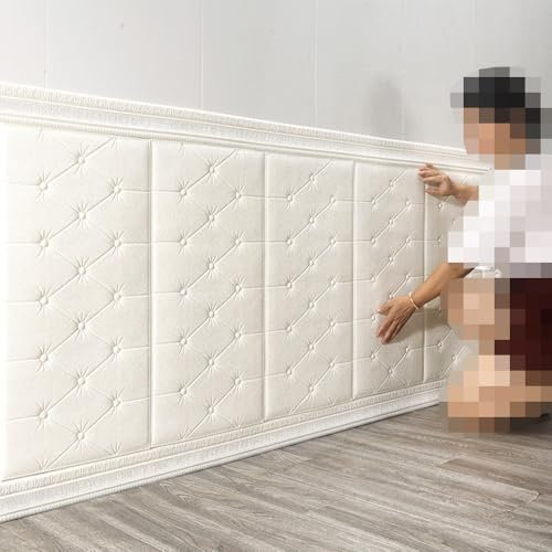 Panneaux Muraux 3D, Panneau Mural Décoratif Revêtement Mural,35X70 Cm, Dalle Adhesive Murale pour Salon Chambre À Coucher Cuisine Décoration Intérieure,D,3 PCs 13.7x27.5 inch