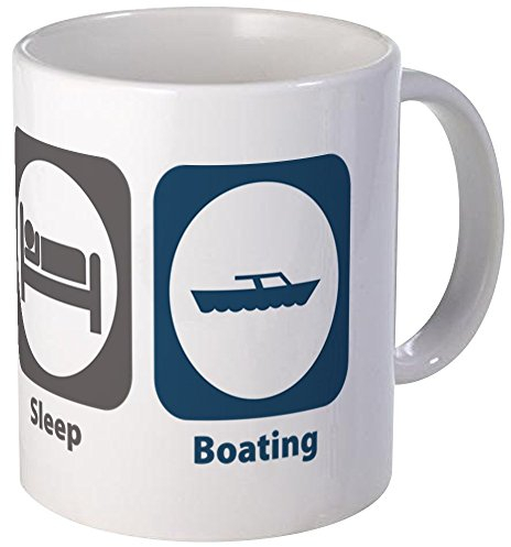 CafePress Eat Sleep Boating Mug 11 oz (325 ml) Ceramic Coffee Mug