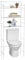 IDIMEX Etagère de Salle de Bain MARSA Meuble de Rangement au-Dessus des Toilettes WC ou Lave-Linge avec 3 tablettes, en métal laqué Blanc