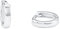 Amor Creolen 925 Sterling Silber Unisex Damen Herren Ohrschmuck, 1 cm, Silber, Kommt in Schmuck Geschenk Box, 9774098