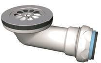 Siphon receveur de douche 60 mm sortie horizontale 40 mm