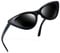 Joopin Occhiali da Sole da Donna Occhi di Gatto Polarizzati Protezione UV400 Moda Retro Triangolari Farfalla Vintage Cat Eye Sunglasses (Nero)