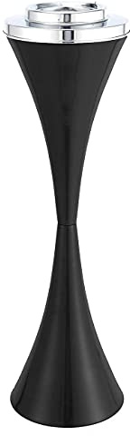 BEAMNOVA Black Floor Ashtray Stand For Cigarettes Detachable Cigar Bucket