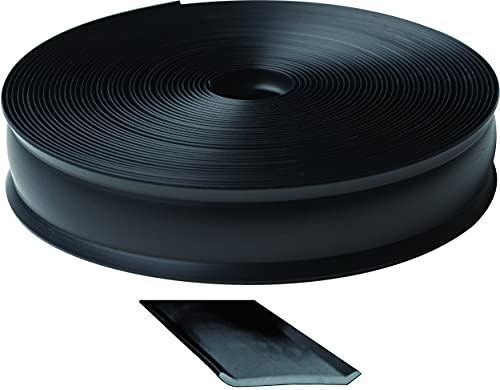 RV Designer E332, Bordure étroite en Vinyle de 1,9 cm de Large, Rouleau de 7,6 m, Noir