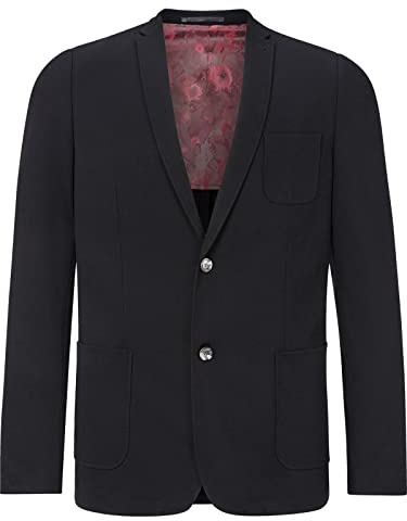 Charles Colby Homme Veste De Costume en Jersey Sir Stanley Noir, 3XL (XXXL) - 66