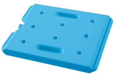 HENDI Placa eutéctica de frío profesional, GN 1/2, para cajas térmicas, elemento refrigerante, acumulador de frío, bloque térmico, paquete de enfriamiento, placa de hielo, 320x265x(H)30mm, HDPE, azul