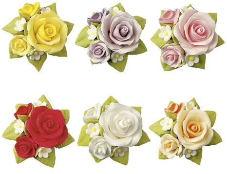 Günthart 12 Rosenbouquet aus Feinzucker, Bunte Farben