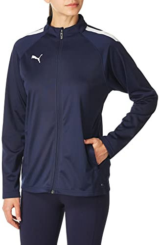 PUMA Damen Training Jacket TeamLIGA Trainingsjacke, Größe XL, Peacoat, Weiß