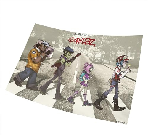 Fortiaboot Abbey Road Gorillaz Style Poster 15x23 Zoll Poster 38x58 cm (380x580mm) Deko Geschenk