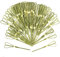 OOTSR - 100 palillos de bambú para cóctel de 4,7 pulgadas de madera tropical, cóctel para fiestas aperitivas orazón cian en bambú