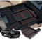 GAFAT Der Neu D odge RAM 1500 2019-2024 2025 Mittelkonsole Aufbewahrungsbox, RAM 1500 2023 Armlehne Organizer Tray Mittelarmlehne Handschuhfach, RAM 1500 Zubehör (Rot)