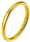 PROSTEEL 2mm breit Band Ring 18k vergoldet hochglanzpoliert personalisiert Partnerring Ehering schlicht Damen Verlobungsring Trauring Modeschmuck für Hochzeit Jahrestag, Größe 52