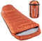 Skandika Schlafsack Vegas | XXL Mumienschlafsack mit Polycotton Innenfutter, für Erwachsene, koppelbar, 3 Jahreszeiten, bis -12°C, 220 x 110 cm | Winter Outdoor Camping Wandern (RV Links, Cayenne)