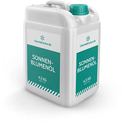 Sonnenblumenöl | Speiseöl | hochwertig | Premium-Qualität | zum Kochen, Backen und Braten (4,5 kg)