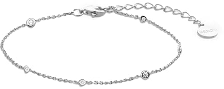XENOX® Zarge Armband - Damen Armband aus 925/- Sterlingsilber mit Zirkonia-Steinen