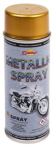 Gold Metallic Glitter Metalized Spray Paint 400 mL for Motorcycle Scooter Bike