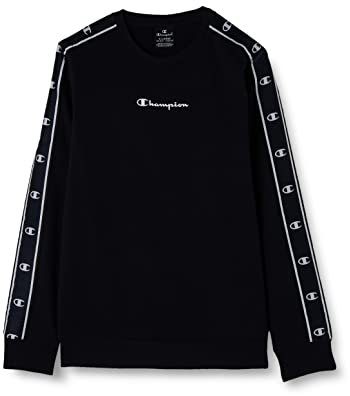 Champion Kinder und Jugendliche Legacy American Tape Powerblend Crewneck Sweatshirt, Marineblau, 9-10 Jahre