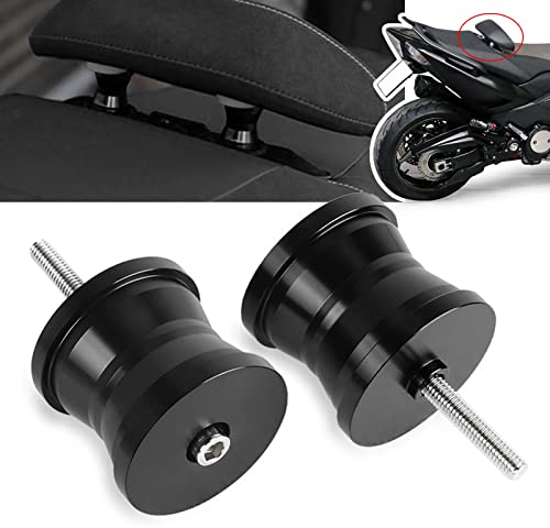 MOLONG 40mm Cuscino di Rialzo Compatibile con Cuscino Passeggero Alluminio CNC Compatibile con T-MAX 530 TMAX 500 2012-2016 Nero