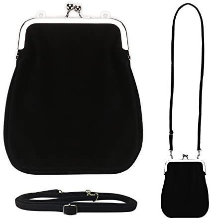Wild & Bold Kleine Umhängetasche für Damen, Crossbody-Geldbörsen, Mini-Handy-Schultertasche, schwarz