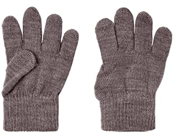 NAME IT Mädchen NMFWHOLLA Wool Gloves XXIII Handschuh, Iron Gate, Einheitsgröße