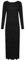 Crazy Fshion Women’s Long Sleeve Maxi Dress Stretchy Ladies Plain Jersey Round Neck Casual Style Plus Size UK 8-26 Black