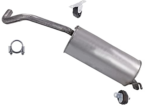 ATEC Germany Auspuff Schalldämpfer Set 1x Endschalldämpfer, mit Montagematerial Kompatibel mit SEAT IBIZA III (6L1), SKODA FABIA 1 (6Y2), FABIA 1 Stufenheck (6Y3), FABIA 2 (542), VW POLO (9N_, 9A_)