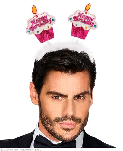 W WIDMANN MILANO Party Fashion, Cupcake-Stirnband, festliches und farbenfrohes Design, optimaler Komfort, vielseitig für alle Anlässe, pflegeleicht, das ideale Geschenk für Geburtstage