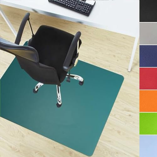 Floordirekt Bodenschutzmatte für Hartböden - farbige Bürostuhlunterlage Bodenmatte Stuhlunterlage aus Polypropylen - Stärke: 1,9 mm (Türkis, 90 x 120 cm)
