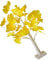 HOMSFOU Ginkgo-Baum-Lichter Künstlicher Baum Beleuchtet Vorbeleuchteter Herbst-ahornbaum Led Ahornblätter Licht Ahornbaum Beleuchtet Baum Wohnkultur Plastik Nachttischlampe Weihnachten
