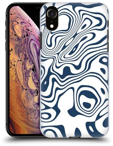 Head Case Designs Offizielle Ninola Trippy Kreisformen Freiformmuster Harte Rueckseiten Handyhülle Hülle Huelle kompatibel mit Apple iPhone XR