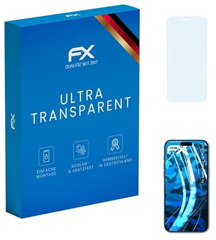 atFoliX Screen Protection Film compatible with Apple iPhone 15 Pro Max Screen Protector, ultra-clear FX Protective Film (3X)