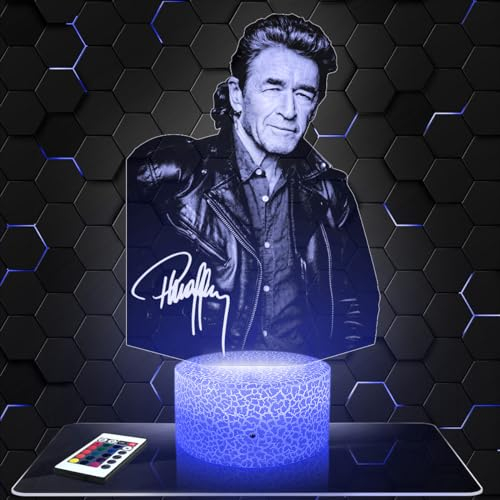 Lampephoto.fr Nachttischlampe P.Maffay deko Deutsch. Geschenkidee Mann Frau objekt P.Maffay Nachtlicht Erwachsene deko Zimmer. TOP