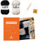 myboshi Strickset Kissen Wakana, Strickset für Anfänger, inkl. Fellino Fellgarn, Rundstricknadel, Anleitung und Label, 100% Polyester, Schwarz-Weiß mit Rundstricknadel