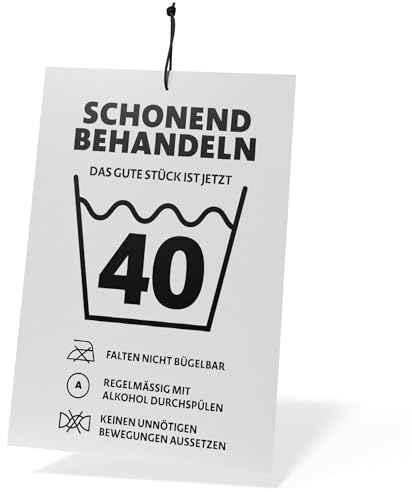 Creatastic - 40 Geburtstag Frauen 40 Geburtstag Männer, Kunststoff Schild 20x30 cm mit Bändel, 40 Geburtstag Schild, 40er Geburtstag Mann, Geschenke zum 40 Geburtstag Mann