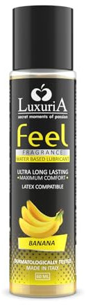 INTIMATELINE | Feel Fragrance – Intimgleitmittel auf Wasserbasis für die vaginale oder anale Hydratation und Gleitfähigkeit, Bananengeschmack, 60 ml