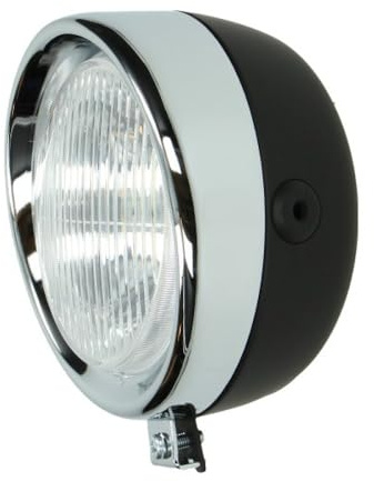 DMP Scheinwerfer vorne rund classic schwarz kompatibel mit Puch Maxi