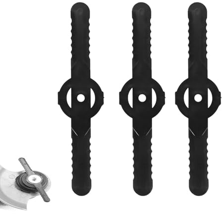 Rasentrimmer Zubehör - 60 Stück Kunststoff Ersatzmesser, 14 cm Ersatzmesser für Rasentrimmer, Rasentrimmer Zubehör Kunststoffmesser für Kantenschneider