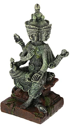 Tixiyu Aquarium-Buddha-Statue, Dekoration, Kunstharz, Aquascaping, Meditierender Buddha, Figur Aquarium