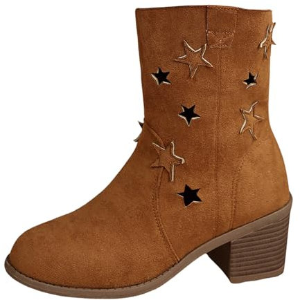 Stivali da Neve Bambina Stivali Donna con Tacco Basso Stivali Texani Donna Stivali Donna Pelle Lucida Texani Bianchi Stivali Alti Donna Pioggia Stivaletti Estivi Stivali Donna