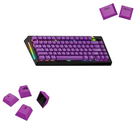 GLORIOUS Gaming – GPBT Basics (lila PBT-tangenter), 8 färger, bleknar Inte, för mekaniska tangentbord, passar Till 100%,75%,65% Och 60%, – Amerikansk QWERTY-Layout