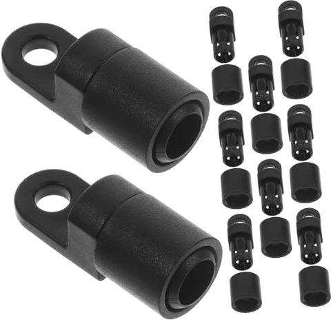 BESPORTBLE 20stücke Bungee Cord Endhaken Elastische Schnur Für Kajaks Und Boote Langlebig Rostfrei Installieren Für Verschiedene Seilgrößen Geeignet