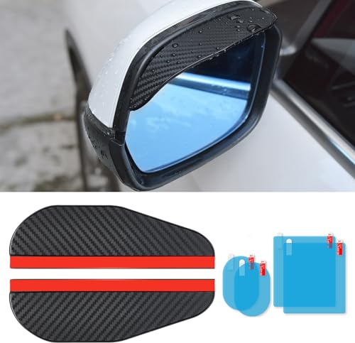 VBGURR Auto Rückspiegel Regenschutz, Universal Sonnenblende Augenbraue mit Auto Wasserdicht Spiegel Schutzfolie Auto Zubehör