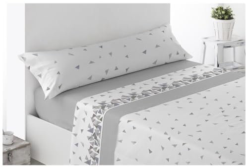 Acomoda Textil – Juego de Sábanas Térmicas de Pirineo. Sábanas de Invierno Tejido Polar para Cama Individual y Matrimonio, 3 Piezas Ropa de Cama Ajustable, Suave y Cálida. (Barbate Gris, Cama 90 cm)