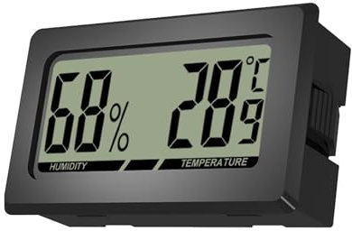 Minis Termografo Lcd Igrometro Temperatura, Misuratore Di Umidità Lcd Termografo, Tester Accurato Di Umidità Della Temperatura Interna Ed Esterna per Cantina, Soggiorno, Guardaroba, Magazzino