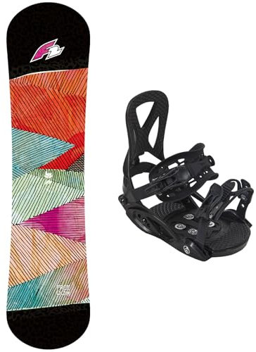 F2 Set Junior Snowboard Freedom 140cm mit Eco Pure Bindung