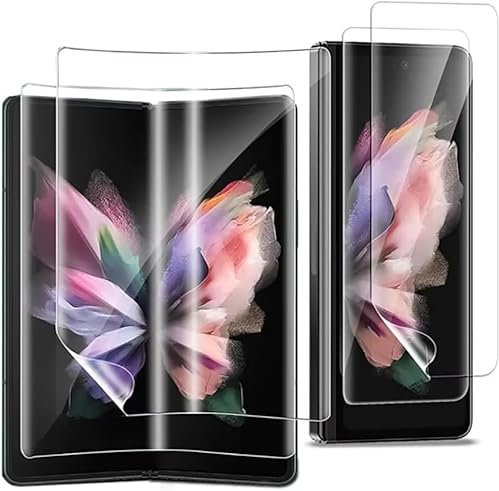 Lyepetik [2 Pièce Hydrogel Protection pour Samsung Galaxy Z Fold3 / Galaxy Z Fold 3 Protecteur d'écran, Protecteur d'écran Souple TPU - [Couverture Totale] [Anti-Rayures][Sans bulles]
