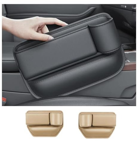 JNDPDNQL Auto-Lückenfüller-Organizer Für MERC&edes B&ENZ V-Klasse Vito Viano W639 2003-2014 Leder Auto Stuhl Gap Organizer Aufbewahrungsbox Auto Innenraum Aufbewahrungstasche