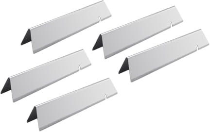 SANTOS 5X Flammenverteiler aus Edelstahl 1,2 mm – Passend für Napoleon Prestige Pro, Prestige, Rogue & Freestyle – Robuste Brennerabdeckung für Lange Haltbarkeit